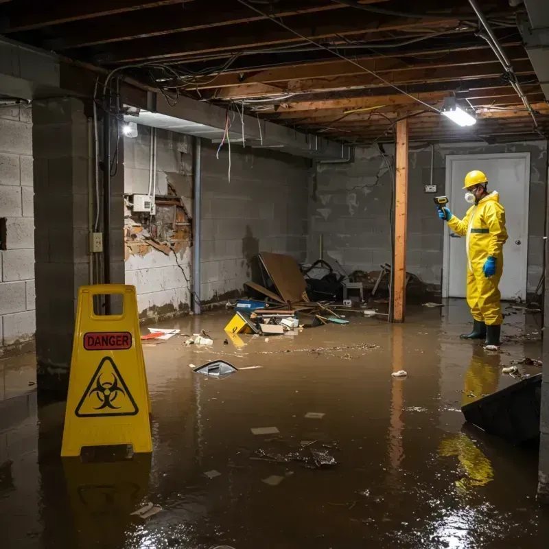 Flooded Basement Electrical Hazard in Corozal, PR Property